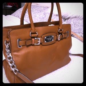 Michael Kors Brown Leather Satchell Bag